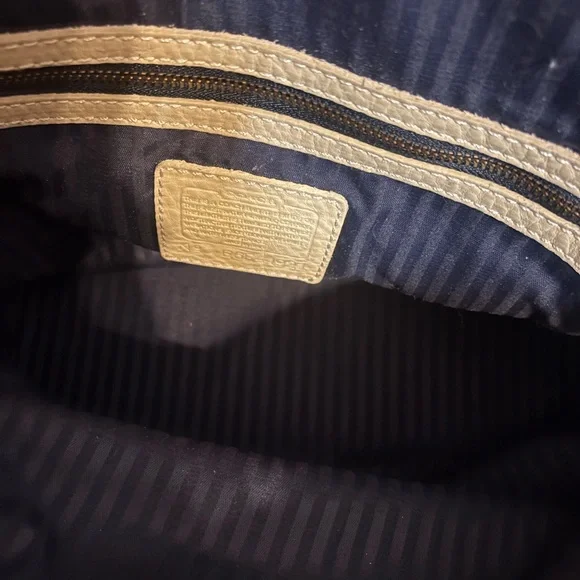 Vintage Coach Sonoma Hand Bag 2way Beige - Picture 6 of 10